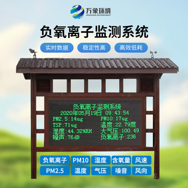 ??負(fù)氧離子監(jiān)測站在公園里既美觀又實(shí)用